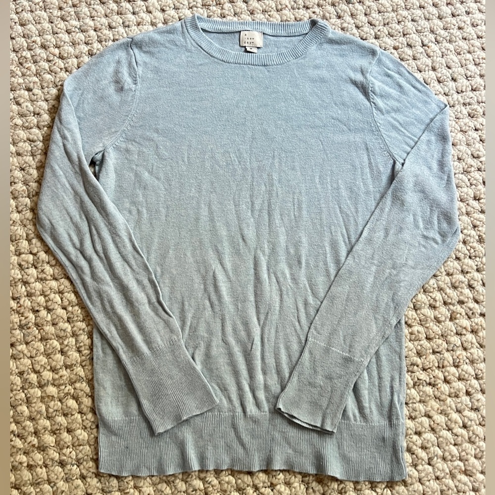 Light Blue Long Sleeve Sweater